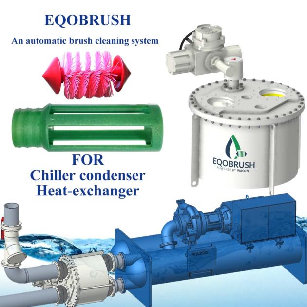 Condenser tubes cleaning system EQOBRUSH automatic cleaning system