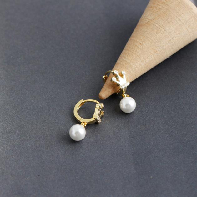 S925 Sterling Silver Baroque Pearl Earrings