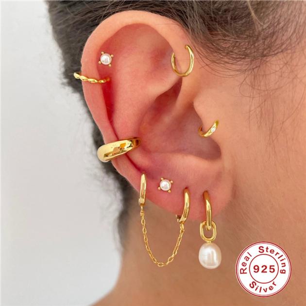 S925 Sterling Silver Light Luxury Long