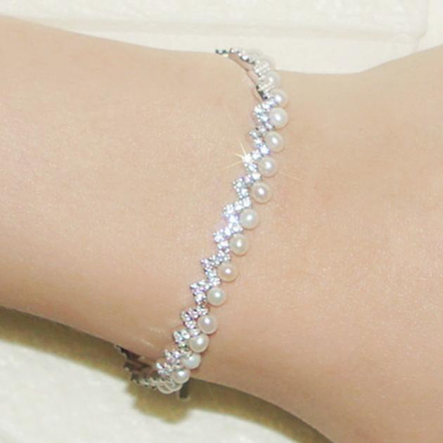 S925 Sterling Silver Bracelet Freshwater Pearl