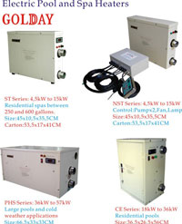 Swimming Pool Heaters (5kw~72kw Electric thermostats)