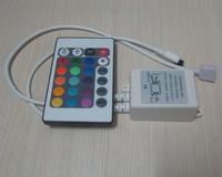 24 Keys IR Remote RGB LED Strip Controller 12V 6A