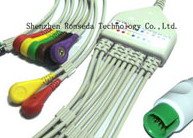 ECG cable with 3,5 ,12 leads