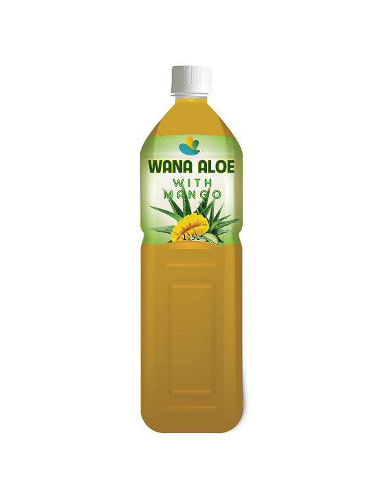 Tropical Aloe Vera Drink With Mango Flavor in Bottle 1.5L