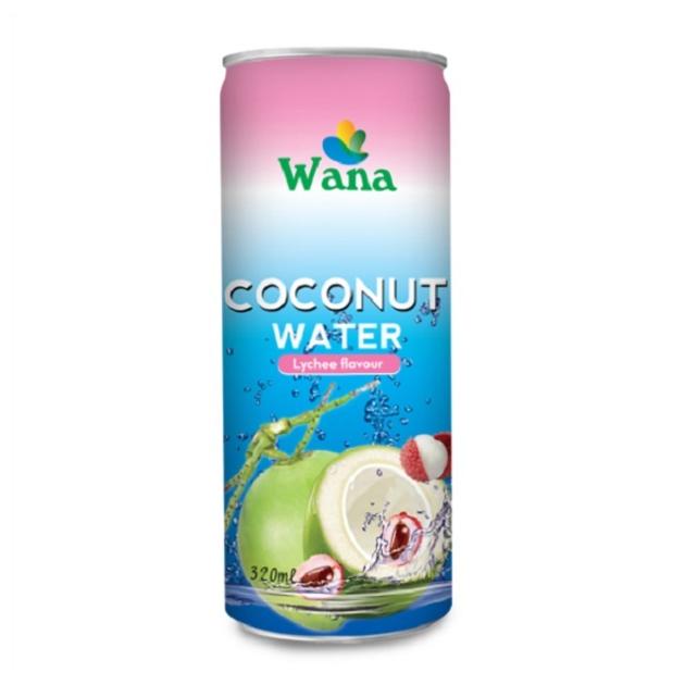Bulk Coconut Water With Lychee Flavor in 320ml Can