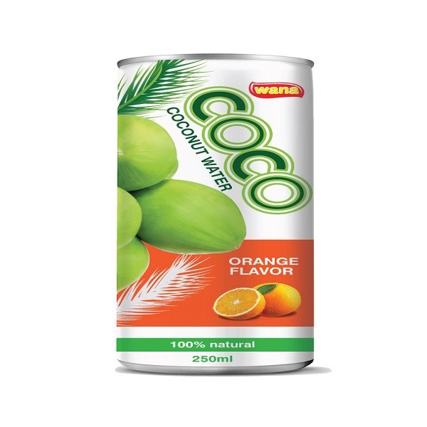 Organic Coconut Water Vietnam With Guava Flavor in Can 250ml