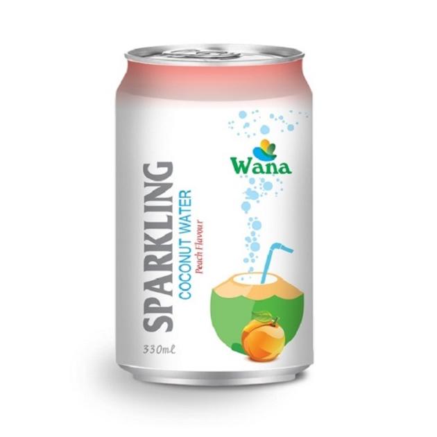 330ml Canned Spakling Coconut Water With