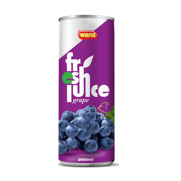 Fresh Grape Juice Drink in Can 250ml 