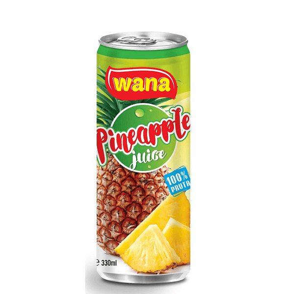Best Fresh Pineapple Fruit Juice Drink in Can 330ml