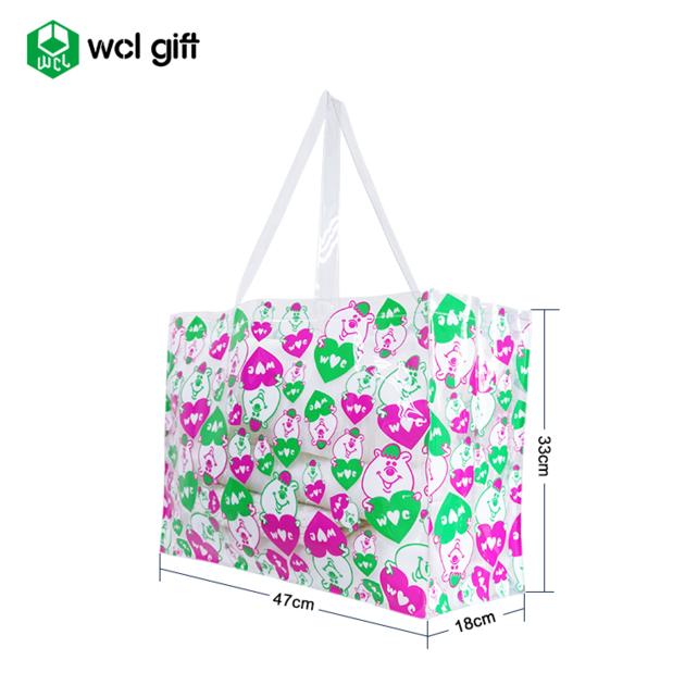 Reusable PVC Tote Bag Grocery Shopping