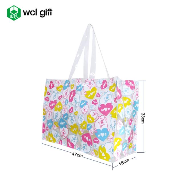 Reusable PVC Tote Bag Grocery Shopping