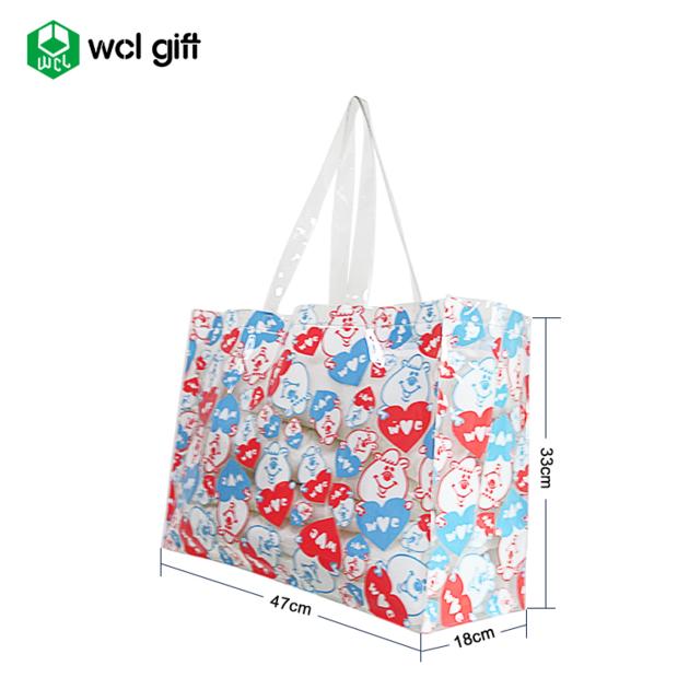 Reusable PVC Tote Bag Beach Shopping