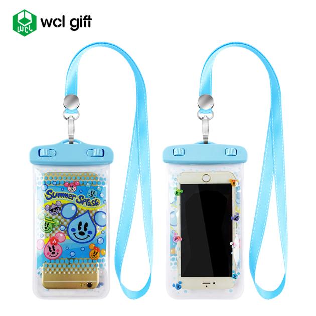 Beautiful print waterproof smart phone pouch TPU mobile bag
