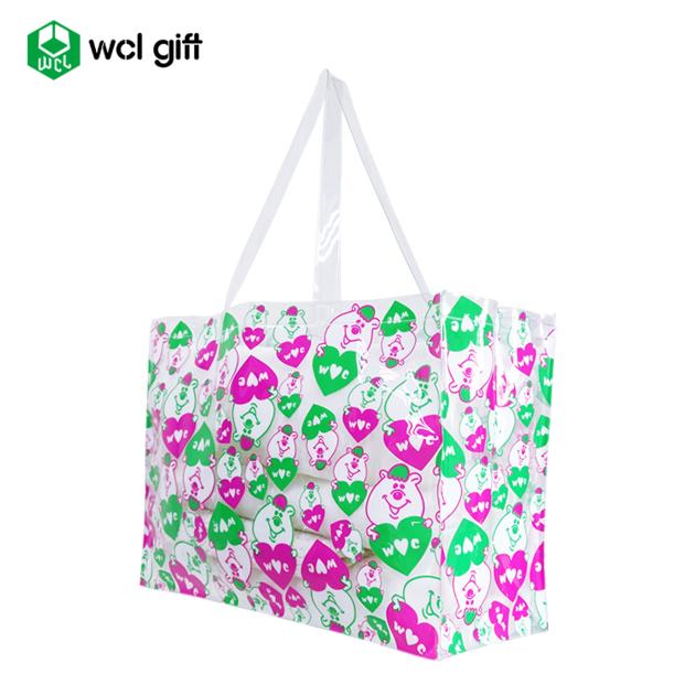 Reusable PVC tote bag grocery shopping bag