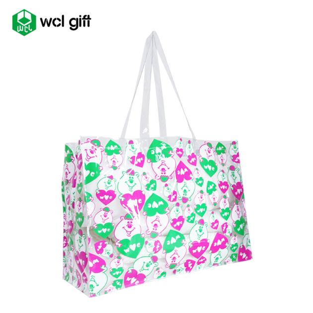 Reusable PVC Tote Bag Grocery Shopping