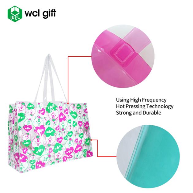 Reusable PVC Tote Bag Grocery Shopping