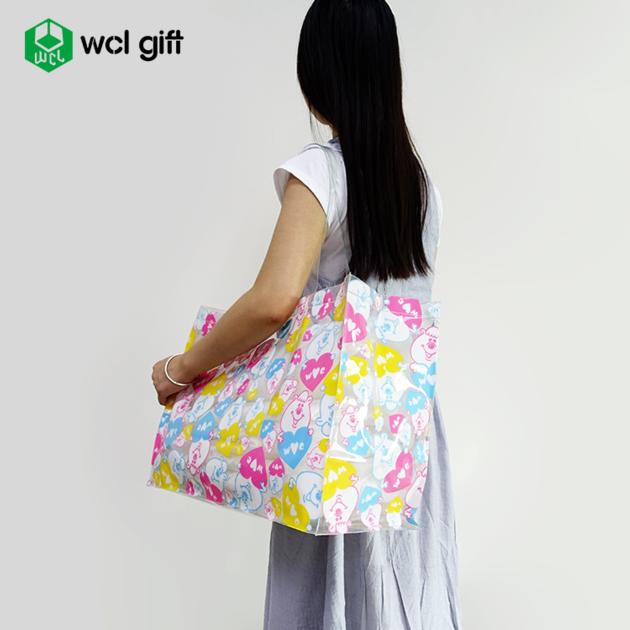 Reusable PVC tote bag grocery shopping bag