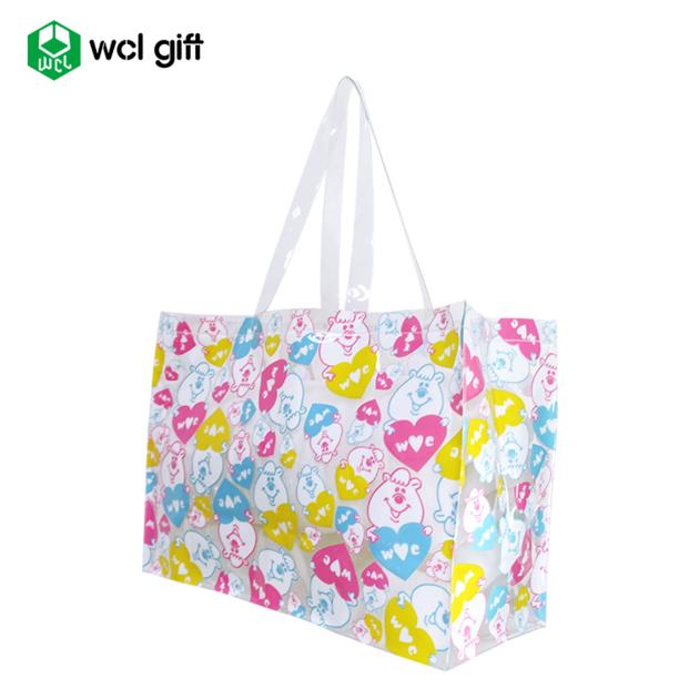 Reusable PVC Tote Bag Grocery Shopping