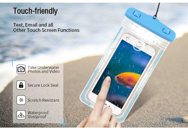 Glow In Dark IPX8 Waterproof Mobile