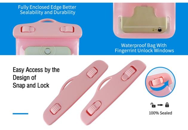 Fingerprint Unlock Waterproof Cell Phone Bag