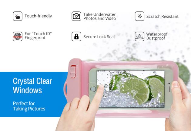 Fingerprint Unlock Waterproof Cell Phone Bag