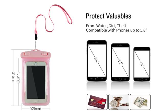 Fingerprint Unlock Waterproof Cell Phone Bag