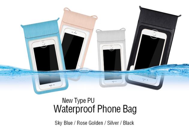 PU Leather Waterproof Mobile Phone Pouch