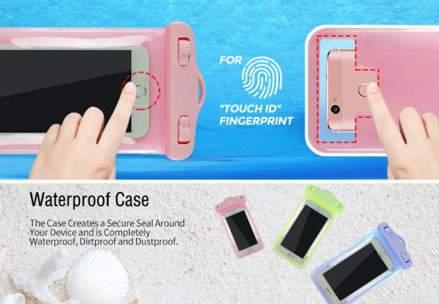 Fingerprint Unlock Waterproof Cell Phone Bag