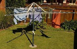 Metal Clothes Rack -  Rotary Hoist