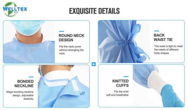 China Manufacturer Disposable Isolation Gowns Disposable