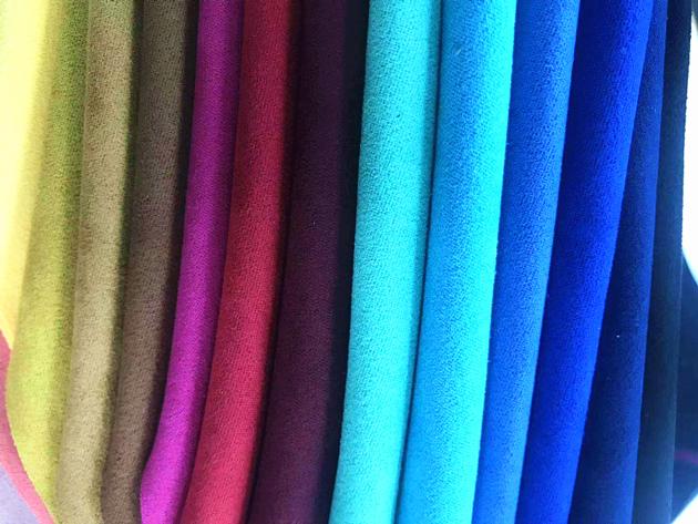 Soft Multi-Color Suede Leather Nonwoven Lining for shoe/boots/bag