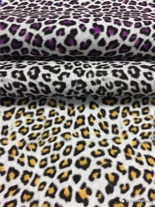 Colorful Leopard Printed PU Synthetic Leather for Lady Shoes
