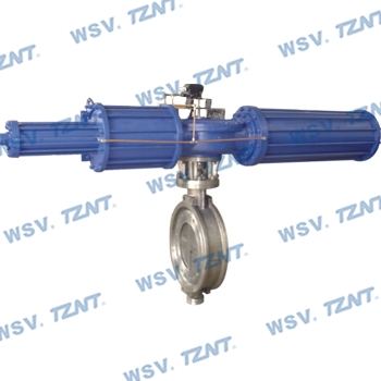 Pneumatic titanium butterfly valve