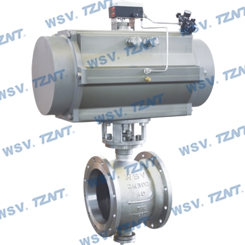 Pneumatic V Port Titanium ball valve