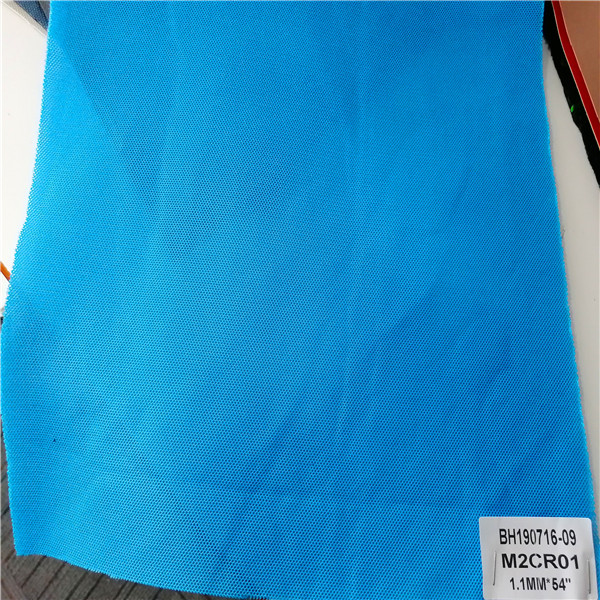 BH190716-09 Blue Fabric Textile with Mesh  1.1mm*54"