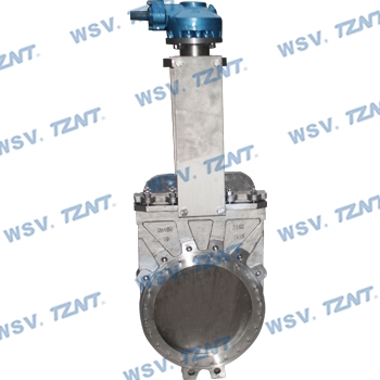 Titanium knife gate valve