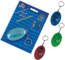 Personal safety alarm with spotlight