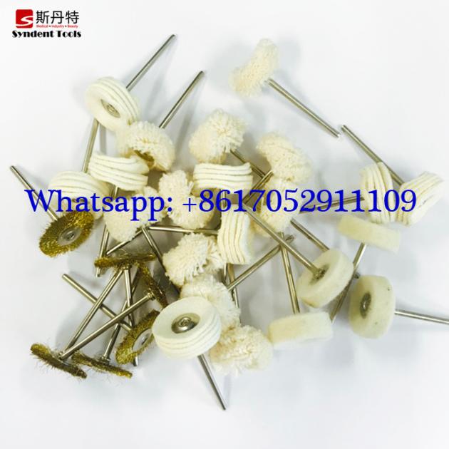 Dental laboratory rotary instrument polishing brush