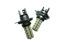 Car H4 3528 SMD 68 LED Xenon White Light Headlight / Fog light Bulb Lamp 