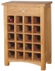 solid oak wine racks
