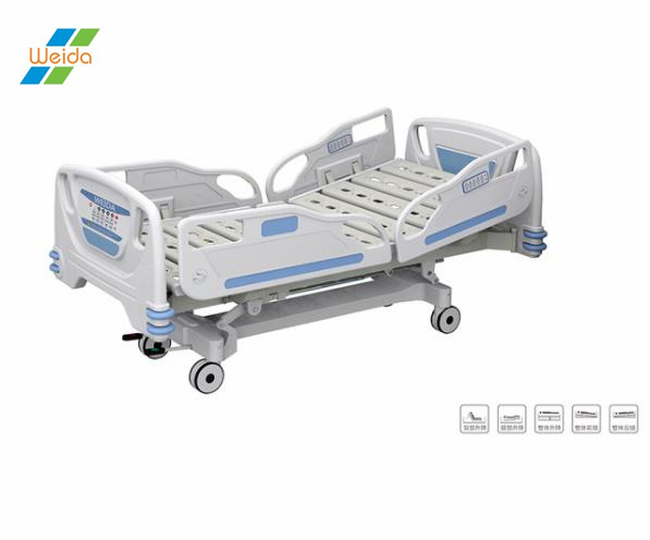 5-Function Electric Adjustable Nursing Equipment Medical Furniture Clinic ICU Patient Hospital Bed