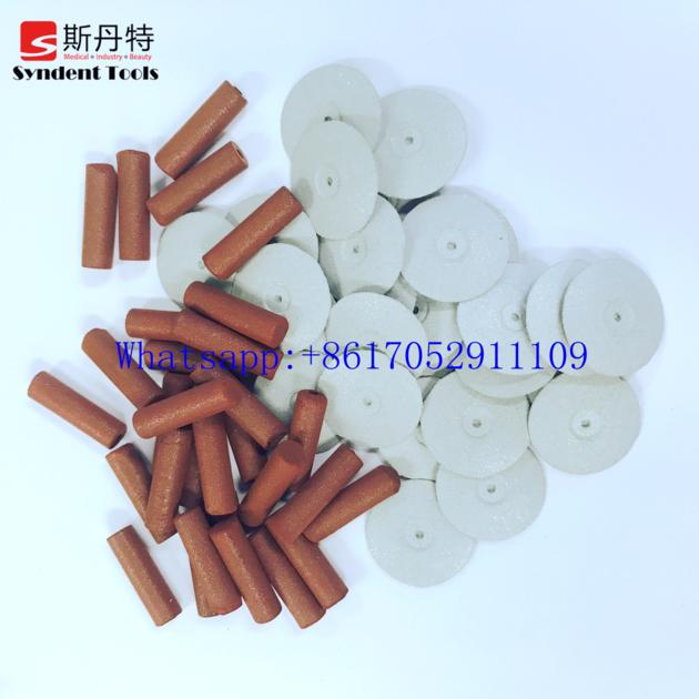 Dental laboratory rotary instrument silicon rubber wheels and points