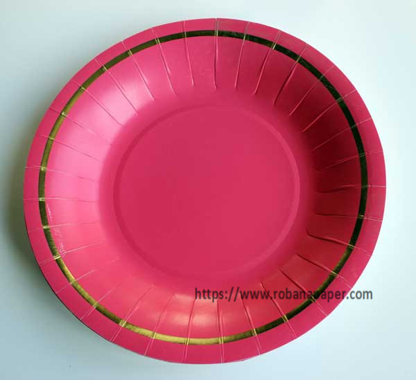 P1028 Colorful Printing Paper Plate