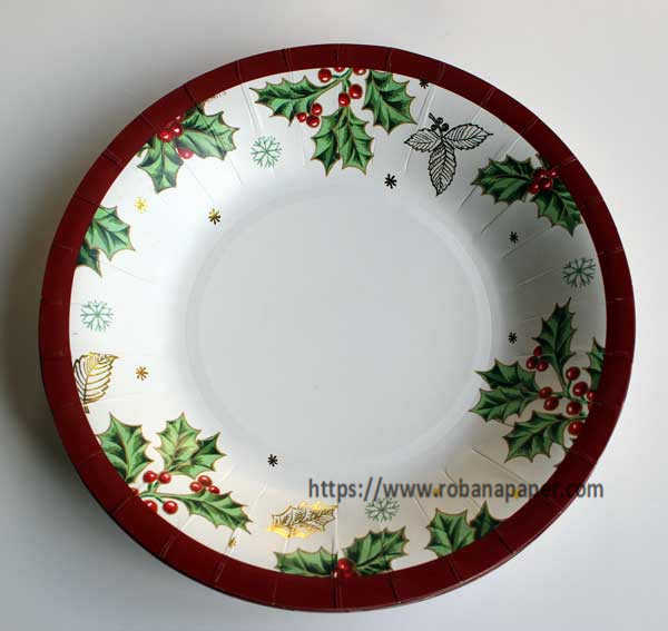 P1028 Colorful Printing Paper Plate