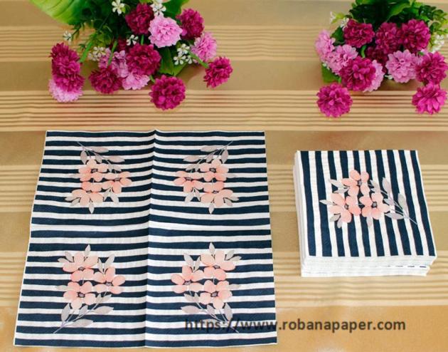 25x25cm virgin wood pulp color printed paper napkins