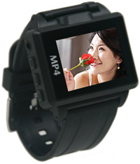 1.8 inch widescreen mp4 watch/8G/FM