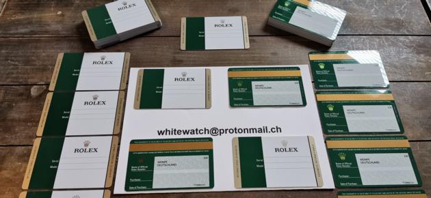 Buy Verkaufe Custom Rolex Warranty Card