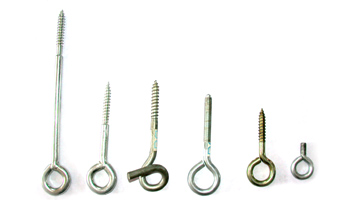 screw eyes, screw hooks, s hook, u bolt