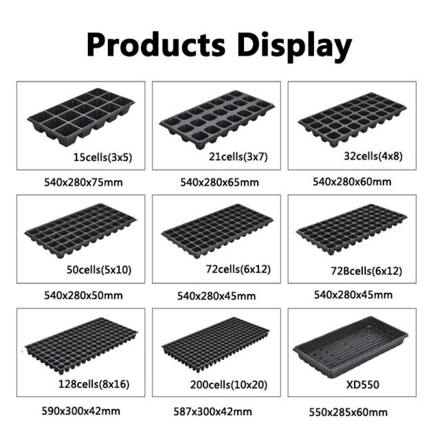 Cheap 15 21 32 50 72 128 200cell plug trays wholesale supplier