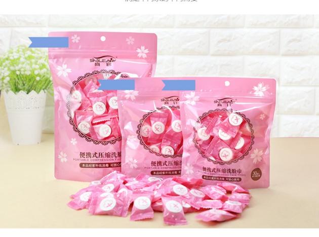 100pcs/lot Outdoor Travel Magic Compressed Cotton Disposable Towel Tablet Capsules Cloth Wipes Paper